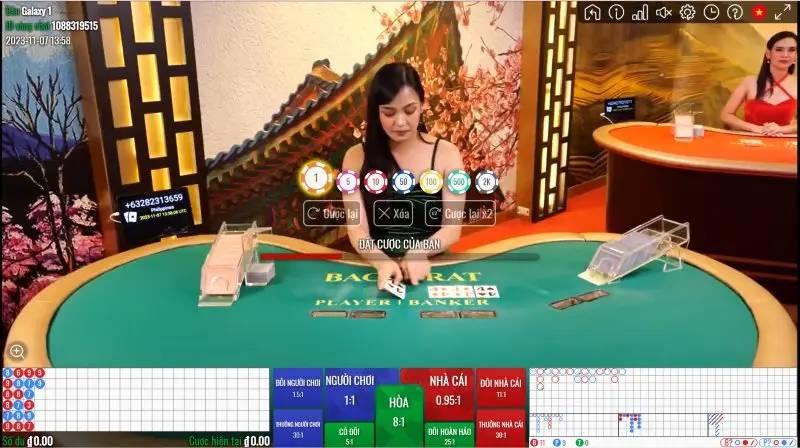 Một bàn chơi Live Casino Hit Club có gì?