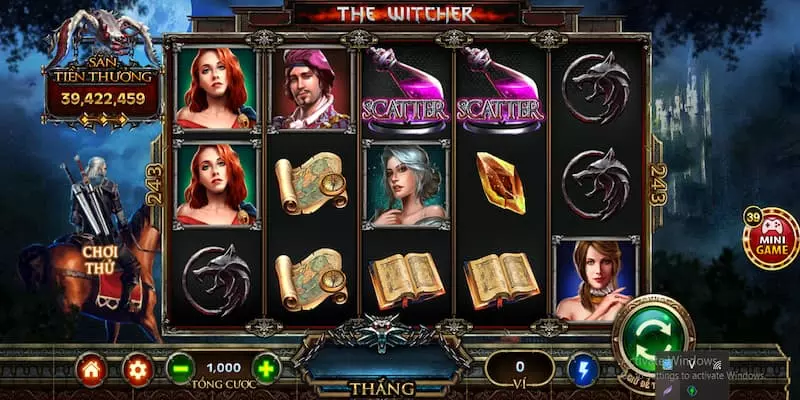 Chơi ở chế độ chơi thử tại The Witcher Hit Club