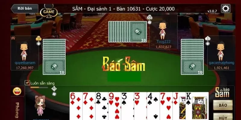 Lựa chọn trong game bài Sâm Hit Club mà bạn cần biết