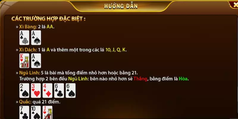 Thuật ngữ trong Xì dách Hit Club Game bài