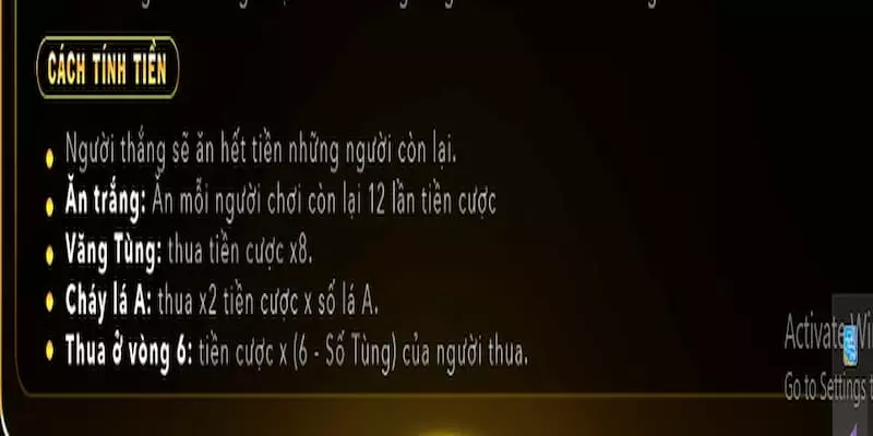 Cách tính tiền trong game bài Catte Hit Club